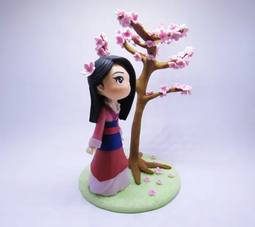 Topo de Bolo Mulan