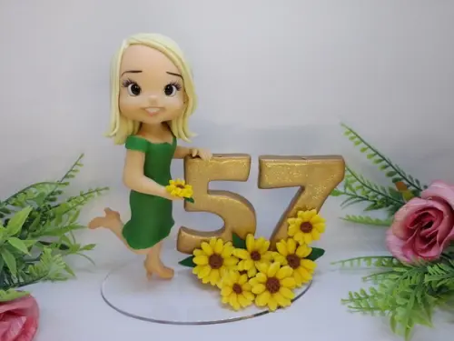 Topo Girassol Personalizado (biscuit)