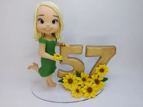 Topo Girassol Personalizado (biscuit)