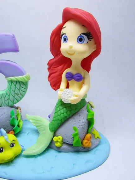 Topo Pequena Sereia Ariel - Biscuit