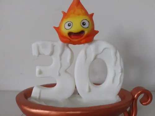 Vela Calcifer - Castelo Animado (biscuit)