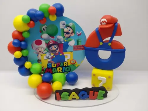 Vela Super Mario (em Biscuit)