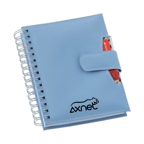 Agenda Com Lacre Personalizada Na Capa