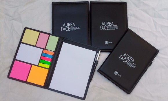 Bloco / Kit para Anotações com Caneta Personalizado