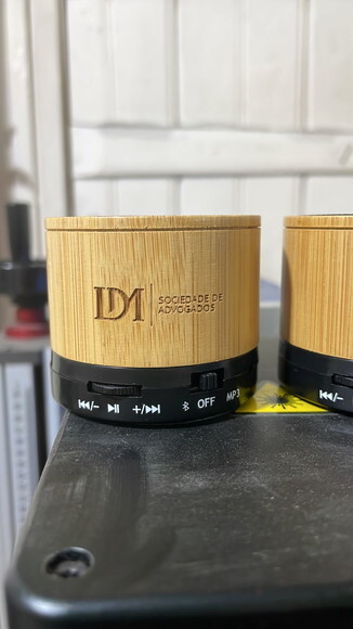 Caixa de Som Multimídia Bambu Personalizado