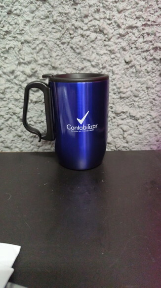Caneca Inox Parede Dupla 350 ml