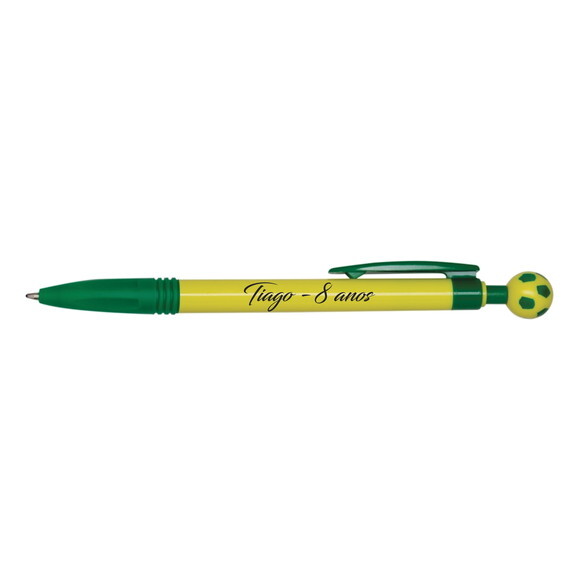 Caneta Plástica Bola Personalizada