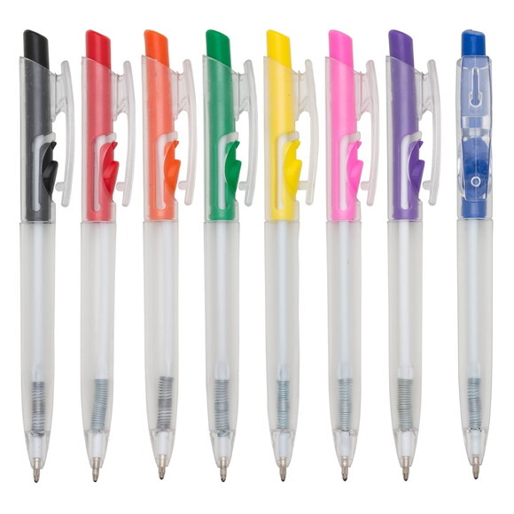 Caneta Plástica Personalização Colorida