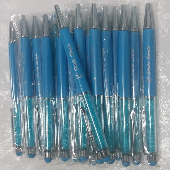 Canetas Com Cristais Personalizada