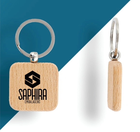 Chaveiro Madeira Personalizado