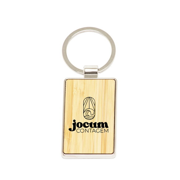Chaveiro Metal Bambu Personalizado