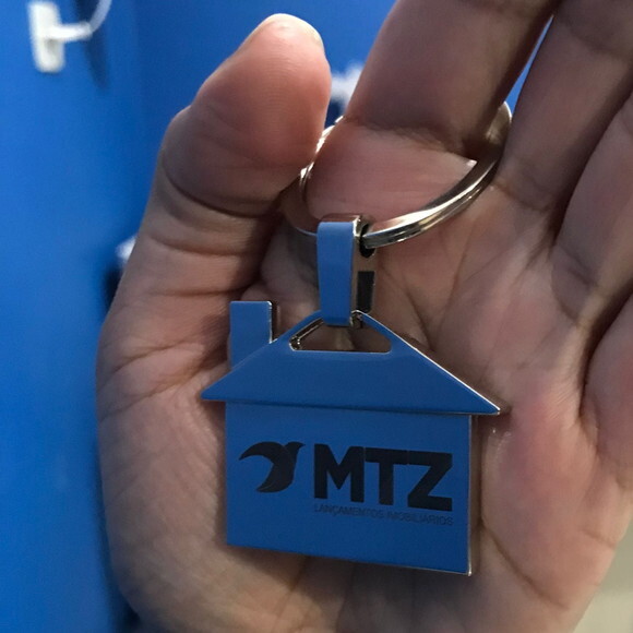 Chaveiro Metal Casa Personalizado