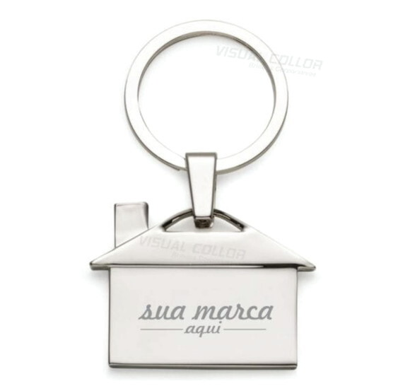 Chaveiro Metal Casa Personalizado