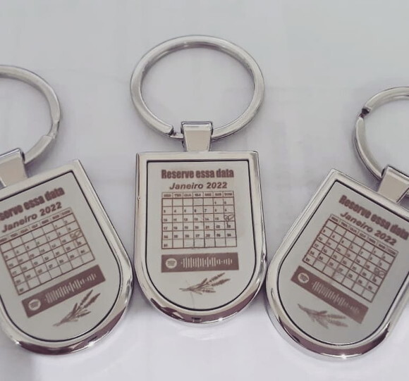 Chaveiro personalizado a laser