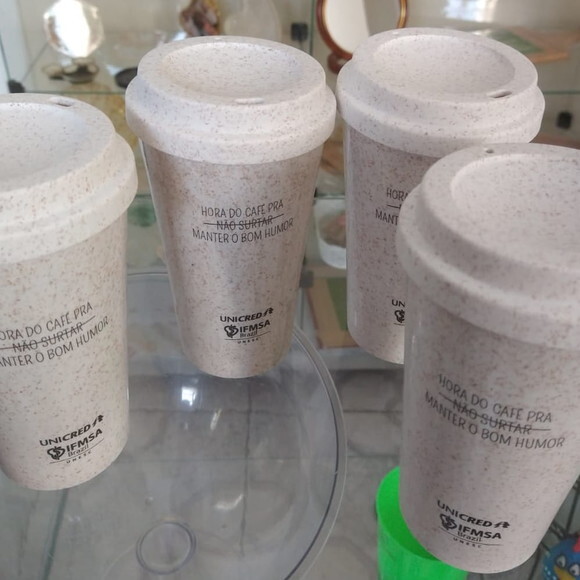 Copo Fibra de Arroz 550ml Personalizado