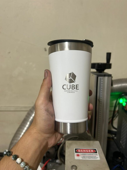 Copo Térmico 500ml com Abridor Personalizado