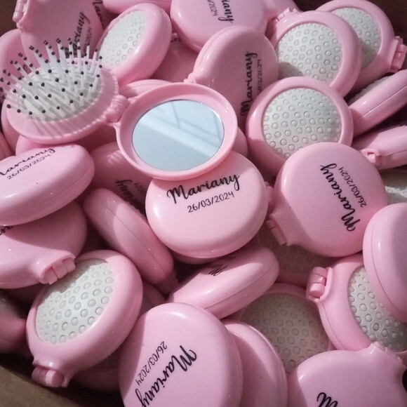 Escova com Espelho Personalizado