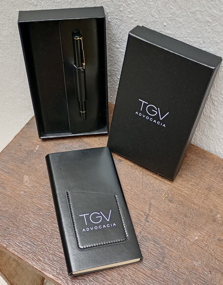Kit para Anotações com Caneta Personalizado