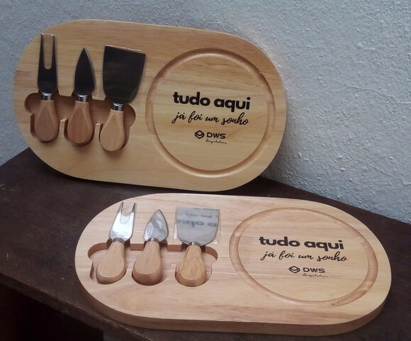 Kit Queijo 3 Peças Personalizada