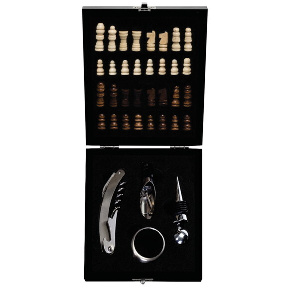 Kit Vinho Xadrez 4 Peças Personalizado