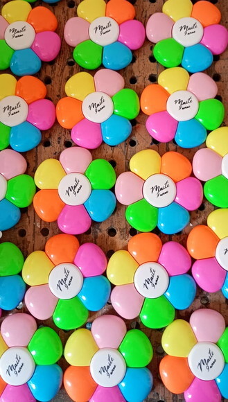 Marca Texto Flor Personalizada