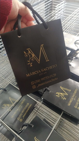 Sacola Bijout Kraft Personalizada