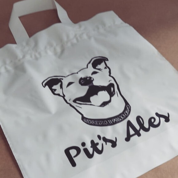 Sacola Plástica com Alça Personalizada