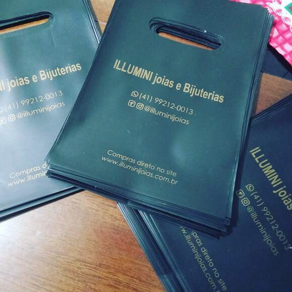 Sacola Plastica Bijout Personalizada