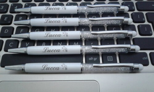 Canetas Com Cristais Personalizada