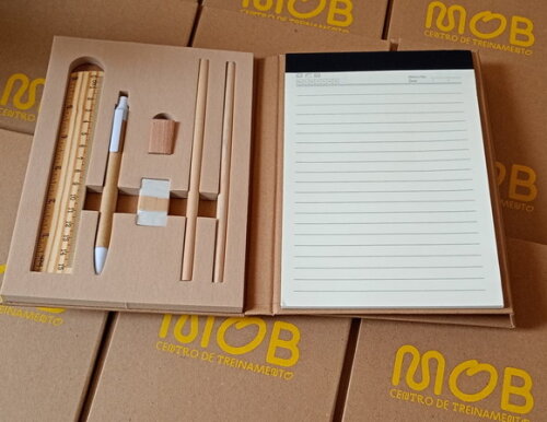 Kit Ecológico para Anotações Personalizado