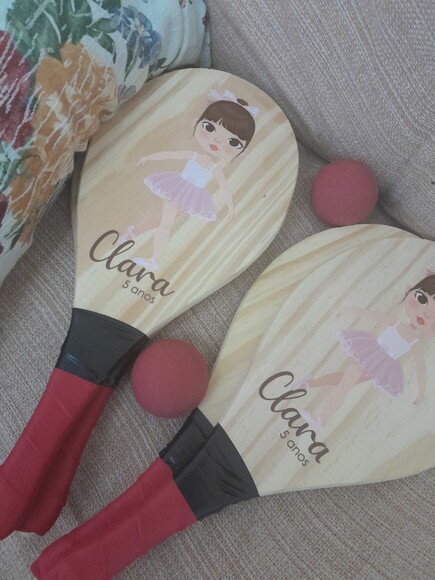 Kit Frescobol Personalizado em Dtf