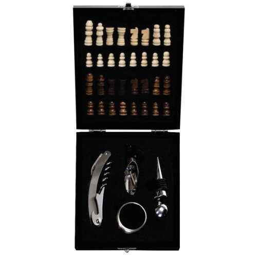 Kit Vinho Xadrez 4 Peças Personalizado