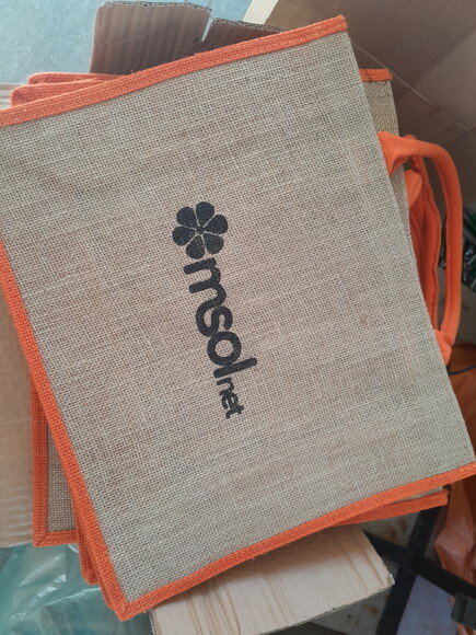 Sacola de Juta Personalizada