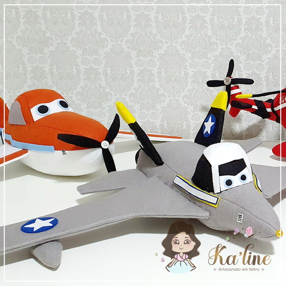 Aviões Disney - Bonecos em Feltro - 1ª PEÇA