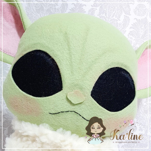 Baby Yoda - Star Wars - Bonecos em Feltro - 1ª Peça