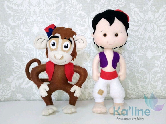 Bonecos em Feltro - Aladdin