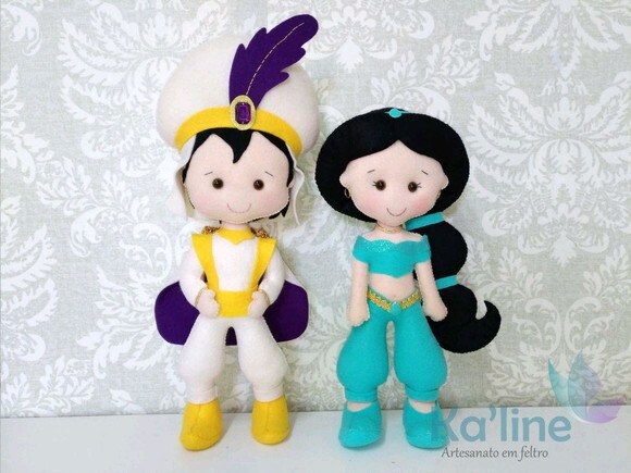Bonecos em Feltro - Aladdin