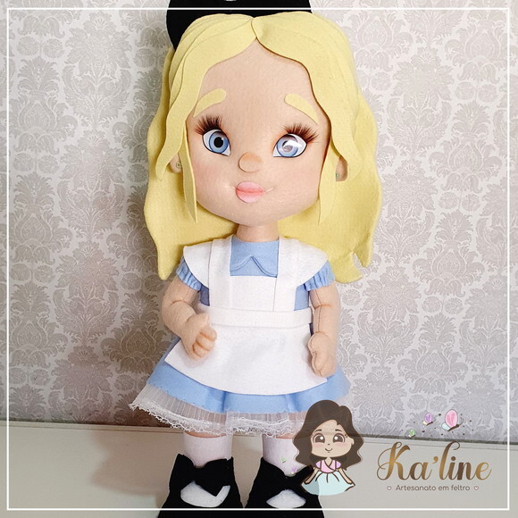 Bonecos em Feltro - Alice no País das Maravilhas