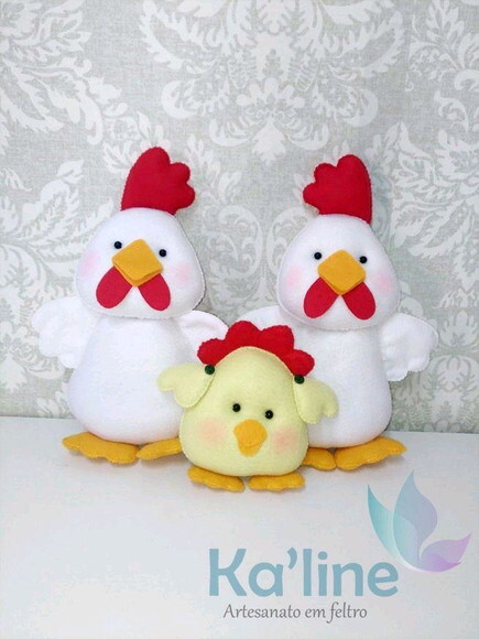 Bonecos em Feltro - Fazendinha - 1ª PEÇA