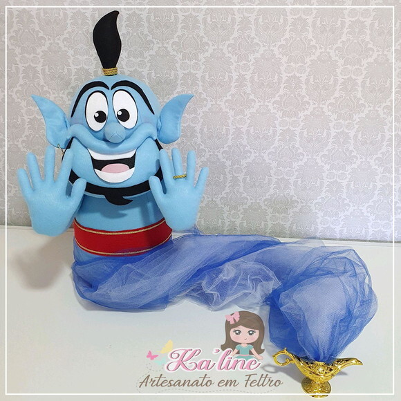Bonecos em Feltro - Gênio - Aladdin