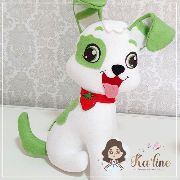 Cachorrinho Moranguinho - Bonecos em Feltro