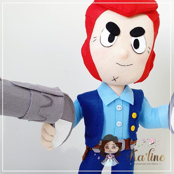 Colt Brawl Stars - Bonecos em Feltro