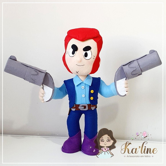 Colt Brawl Stars - Bonecos em Feltro