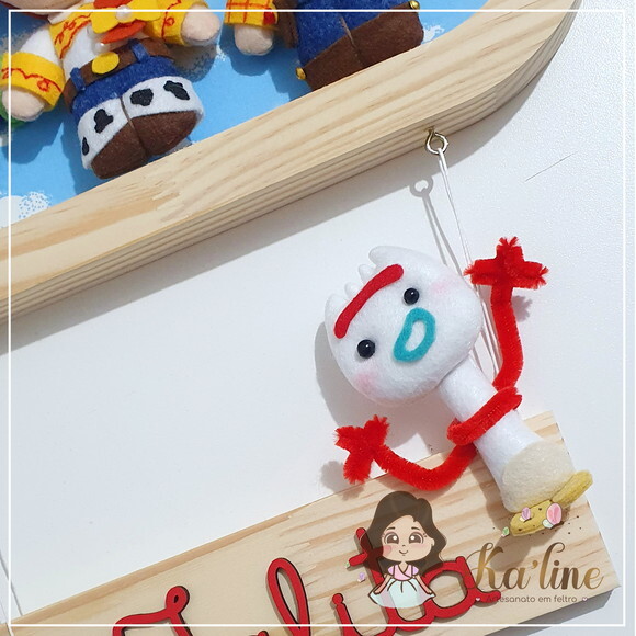 Enfeite de Porta Maternidade Toy Story Nuvem