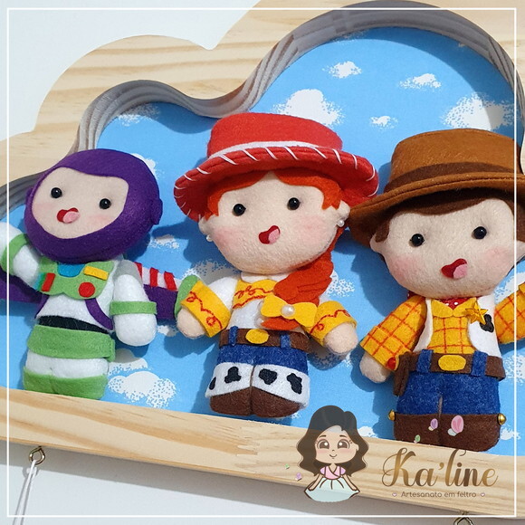 Enfeite de Porta Maternidade Toy Story Nuvem