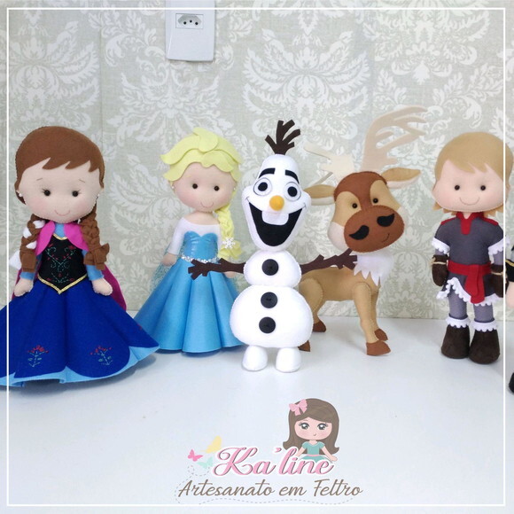 Frozen - Bonecos em Feltro - 1ª PEÇA