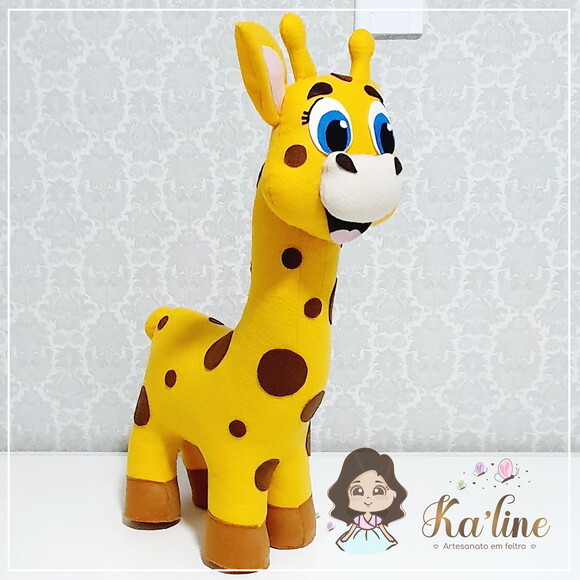 Girafa - Safari Bichinhos - Bonecos em Feltro