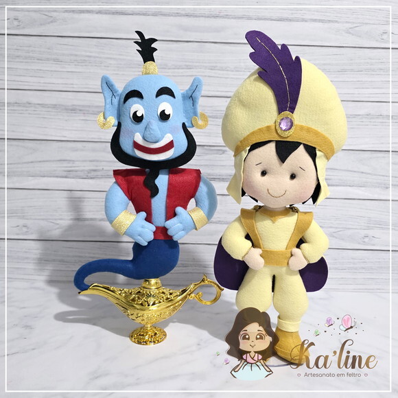 Kit Aladdin - Bonecos em Feltro.