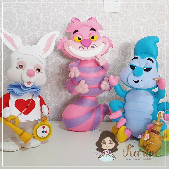 Kit Alice no País das Maravilhas -feltro