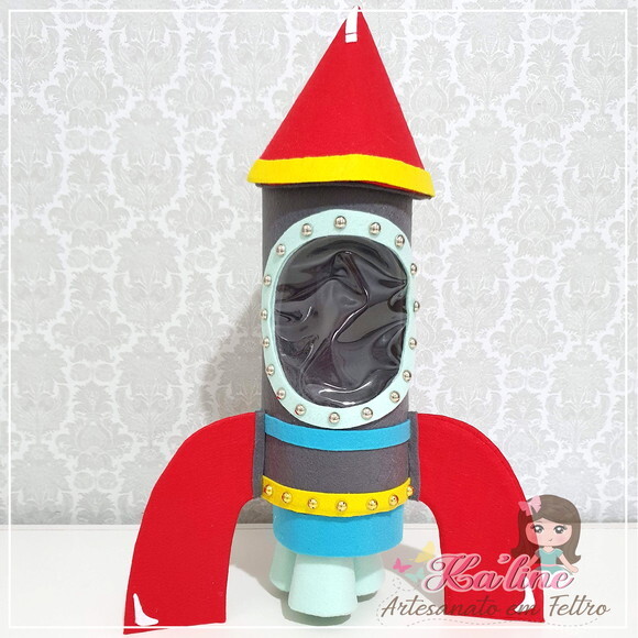 Kit Astronauta - Bonecos em Feltro